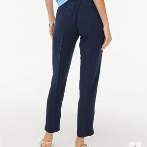 Women’s J. Crew Navy Jamie Pant Straight with Pockets Elastic Waist, Size 4